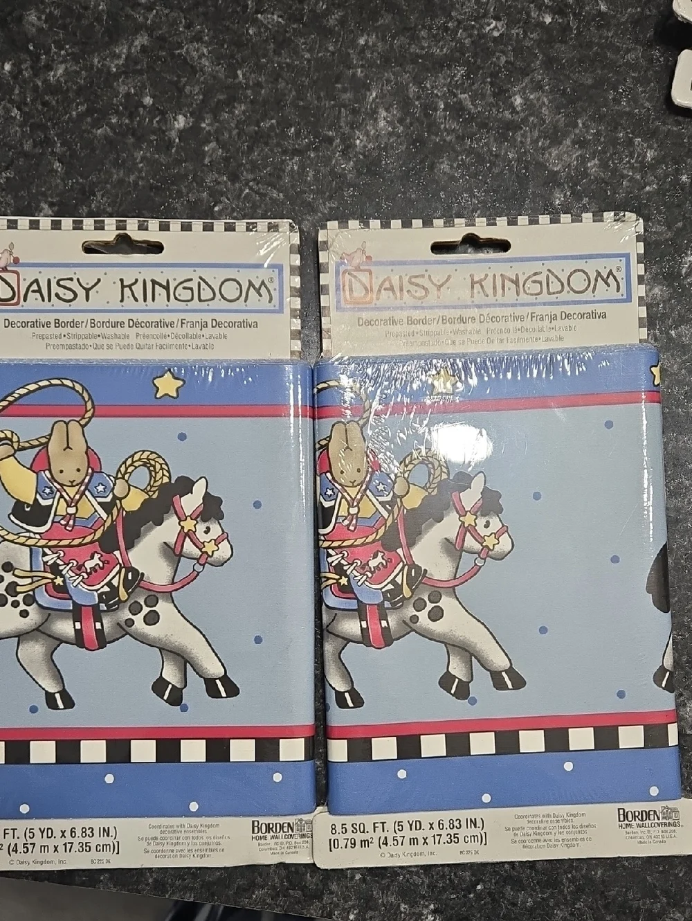 Daisy Kingdom Cowboy Horse Decorative Border – 2 Unopened Packages (5 Yards Each